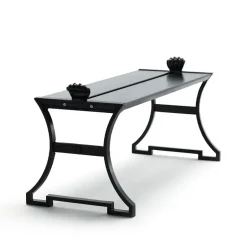 Byarums bruk Garden Sofas & Garden Benches*Sneckan bench, lacquered pine, stand Black