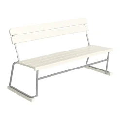 Grythyttan Stålmöbler Garden Sofas & Garden Benches*Sofa 3, White lacquered oak–hot-dip galvanized frame WhiteSilver-coloured