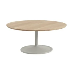 Muuto Coffee Tables*Soft coffee table Ø95 cm, Solid oak-grey BeigeGrey