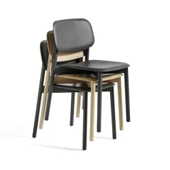 HAY Chairs*Soft Edge 60 chair, Dusty -oak frame Green