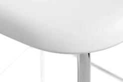 HAY Bar Stools*Soft Edge 85 Low bar stool, -chrome frame White