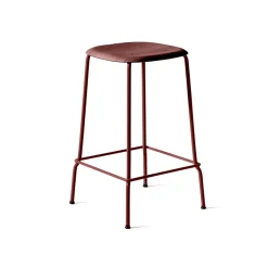 HAY Bar Stools*Soft Edge 30 Low bar stool, Fall , fall steel frame Red