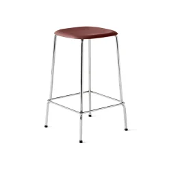 HAY Bar Stools*Soft Edge 30 Low bar stool, Fall , chrome frame Red