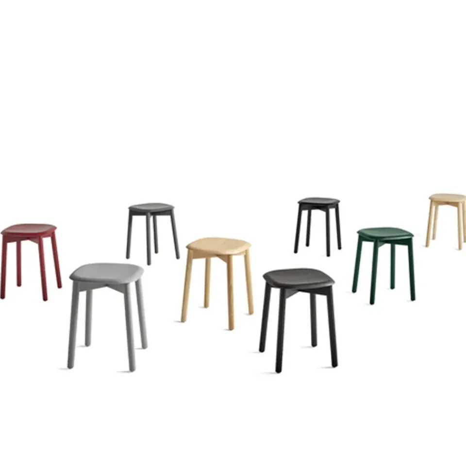 HAY Stools*Soft Edge 72 stool, oak- oak frame Black
