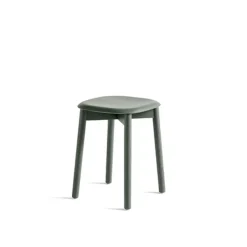 HAY Stools*Soft Edge 72 stool, Dusty -dusty oak frame Green