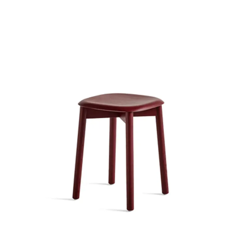 HAY Stools*Soft Edge 72 stool, Fall -fall oak frame Red
