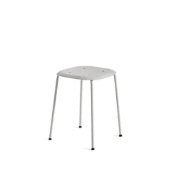 HAY Stools*Soft Edge 70 stool, Soft -soft steel frame Grey