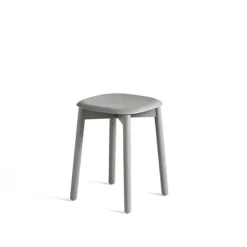 HAY Stools*Soft Edge 72 stool, Soft -soft oak frame Grey