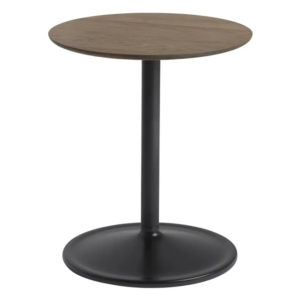 Muuto Side Tables*Soft sidetable 48 cm, Solid smoked oak-black BrownBlack