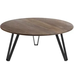 MUUBS Coffee Tables*Space coffee table Ø90 cm, Smoked oak Brown