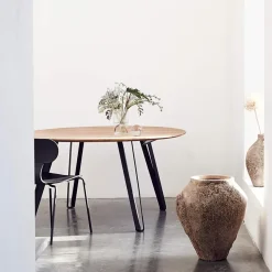 MUUBS Dining Tables*Space dining table Ø 150 cm, Oak Beige