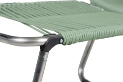 Fiam Seating*Spaghetti sun lounger with footrest, Sage Green