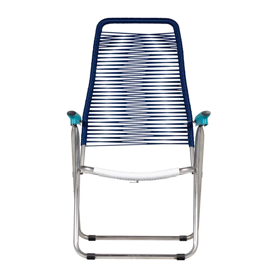 Fiam Seating*Spaghetti sun lounger with footrest, Multi-blue BlueMulti