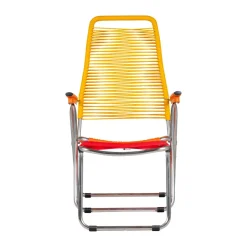 Fiam Seating*Spaghetti sun lounger with footrest, -yellow Multi