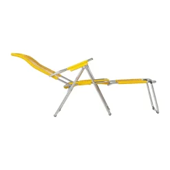 Fiam Seating*Spaghetti sun lounger with footrest, Yellow