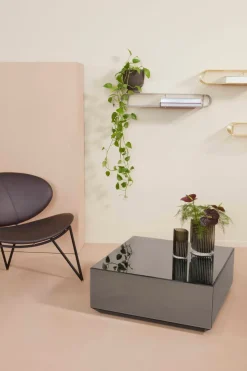 AYTM Coffee Tables*Speculum coffee table 80x80 cm, Black Silver-colouredBlack