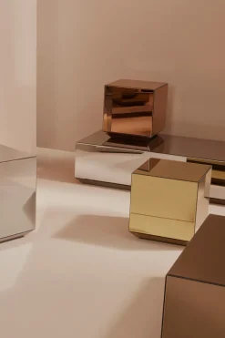 AYTM Coffee Tables*Speculum coffee table 80x80 cm, Black Silver-colouredBlack