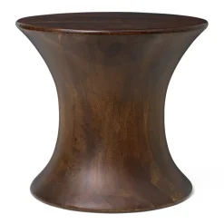 Ferm Living Stools*Spin stool 30 cm, Mango wood Brown