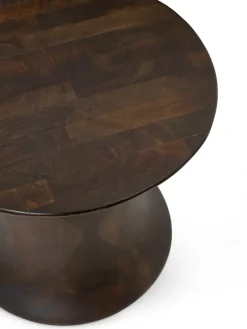 Ferm Living Stools*Spin stool 30 cm, Mango wood Brown