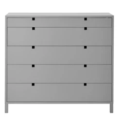 1898 Dressers & Drawer Units*Square dresser 5 drawers, Grey