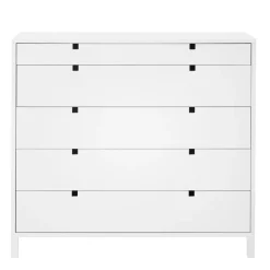 1898 Dressers & Drawer Units*Square dresser 5 drawers, White