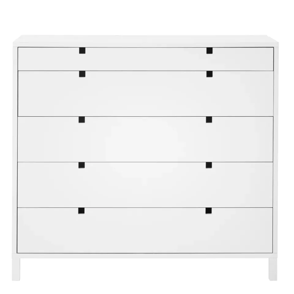 1898 Dressers & Drawer Units*Square dresser 5 drawers, White