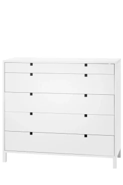 1898 Dressers & Drawer Units*Square dresser 5 drawers, White