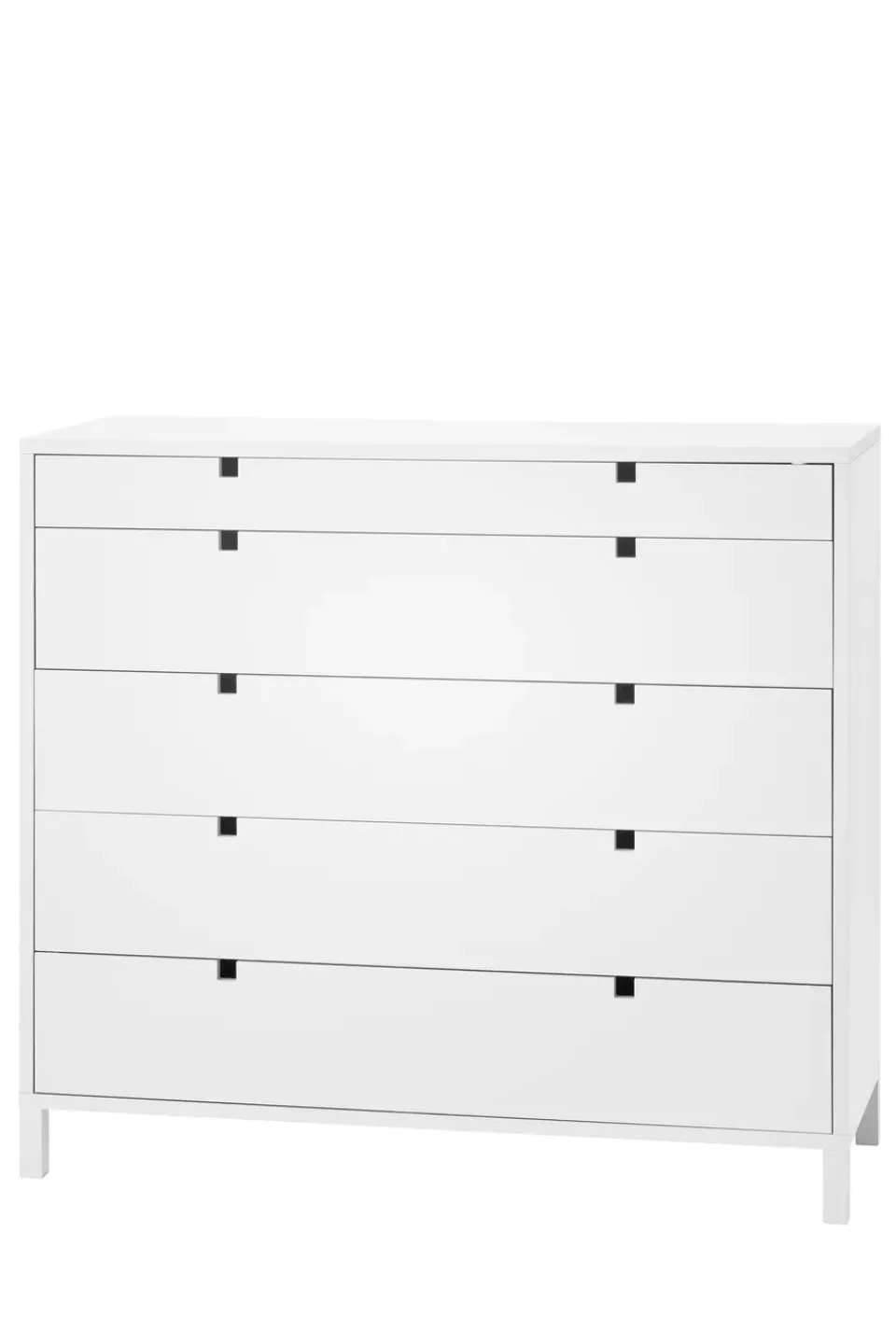 1898 Dressers & Drawer Units*Square dresser 5 drawers, White