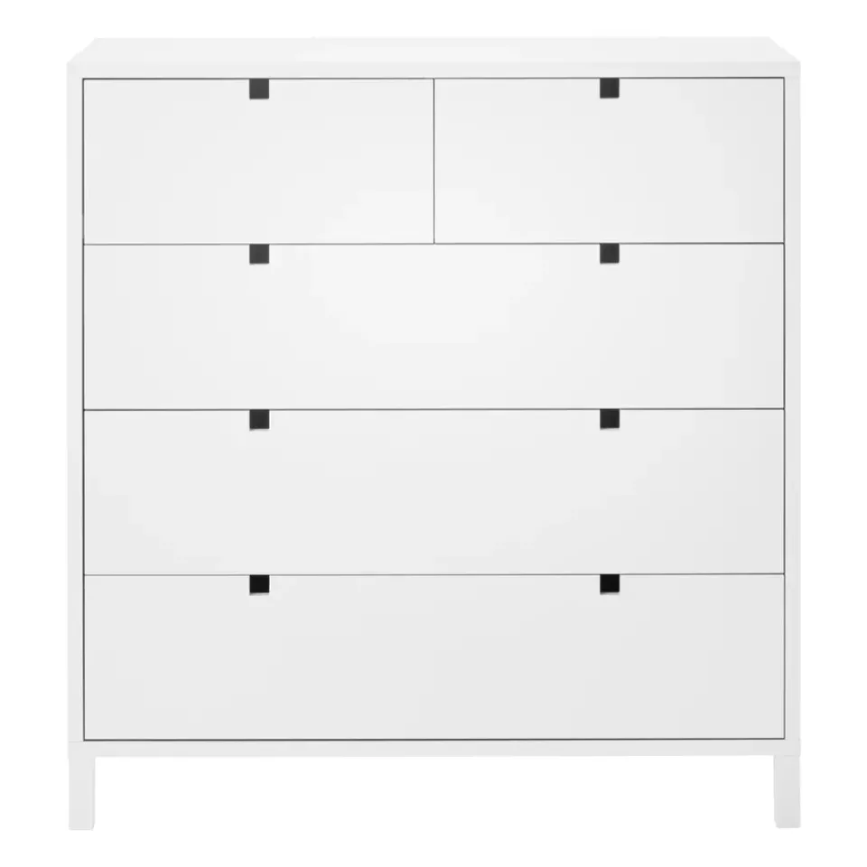 1898 Dressers & Drawer Units*Square dresser 2+3 drawers, White