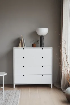 1898 Dressers & Drawer Units*Square dresser 2+3 drawers, White