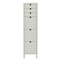 1898 Dressers & Drawer Units*Square dresser narrow 6 drawers, Sand Beige