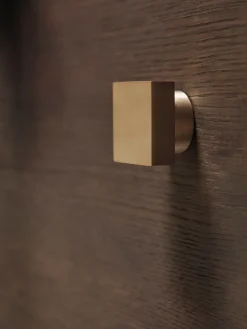 Ferm Living Clothes Hooks & Hangers*Square hook large, Brass Gold-coloured