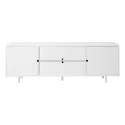 1898 T.V & Media Units|Dressers & Sideboards*Square media bench, White