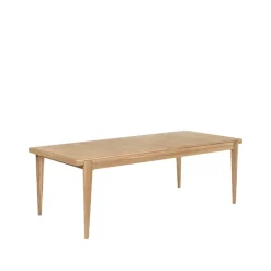 GUBI Dining Tables*S-table dining table, Oak matte lacqured. extendable Beige