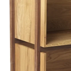 Kristina Dam Studio Shelves & Shelving Systems*Stack shelf, Oak, add on, dark oiled walnut fitting Beige