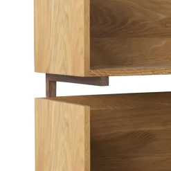 Kristina Dam Studio Shelves & Shelving Systems*Stack wall shelf, Oak, consoles in dark oiled walnut Beige