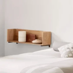 Kristina Dam Studio Shelves & Shelving Systems*Stack wall shelf, Oak, consoles in dark oiled walnut Beige