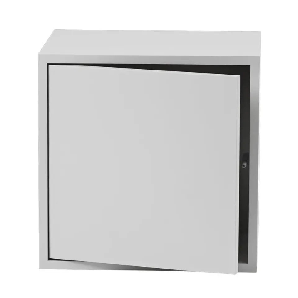 Muuto Shelves & Shelving Systems*Stacked 2.0 shelving with door, medium, light Grey
