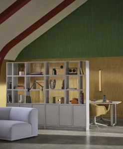 Muuto Shelves & Shelving Systems*Stacked storage system office configuration 2, Oak Beige