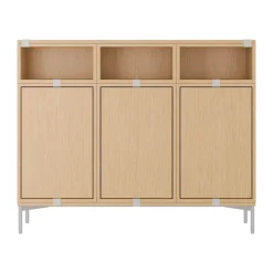 Muuto Shelves & Shelving Systems*Stacked storage system Sideboard Configuration 3, Oak Beige