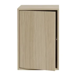 Muuto Shelves & Shelving Systems*Stacked storage system with door large, Oak Beige