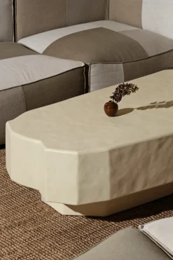 Ferm Living Table For Outdoor Use|Outdoor Lounge Furniture*Staffa coffee table 163.5x82.4 cm, Ivory White