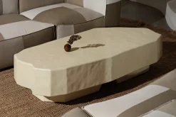 Ferm Living Table For Outdoor Use|Outdoor Lounge Furniture*Staffa coffee table 163.5x82.4 cm, Ivory White