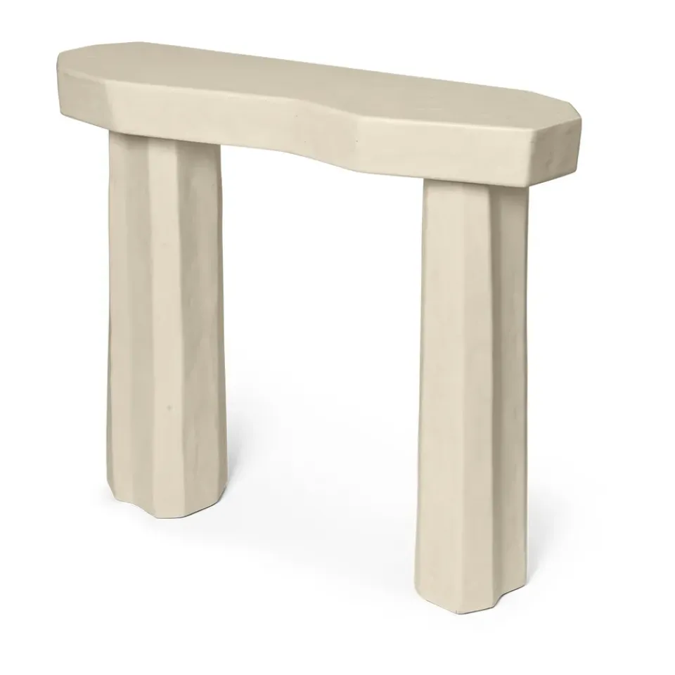 Ferm Living Side Tables*Staffa console table 33,4x100,8x85 cm, Ivory Beige