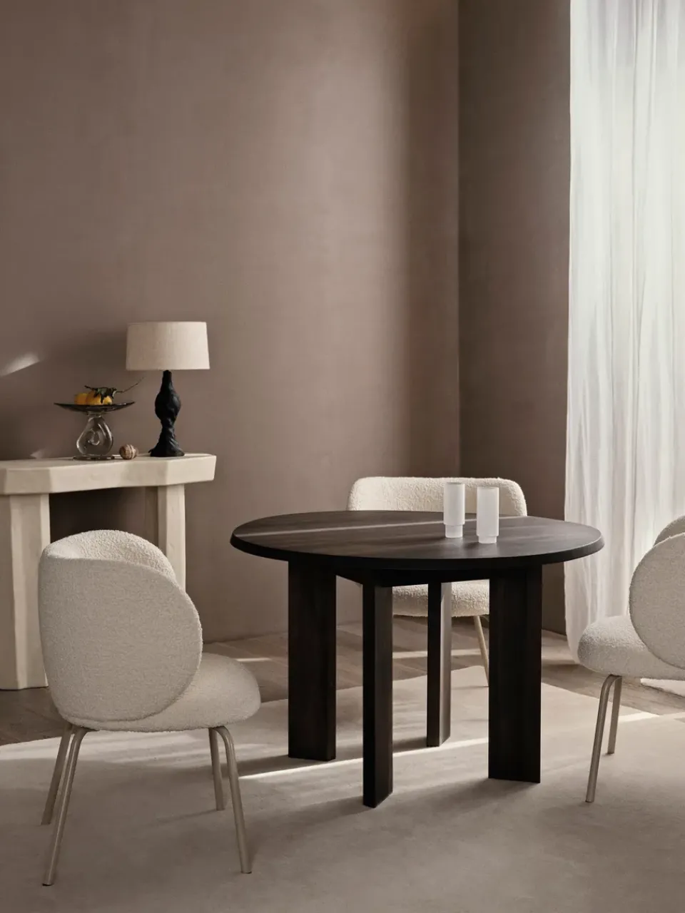 Ferm Living Side Tables*Staffa console table 33,4x100,8x85 cm, Ivory Beige