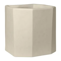 Ferm Living Garden Details & Accessories*Staffa pot, Ivory, 46x46x45 cm White