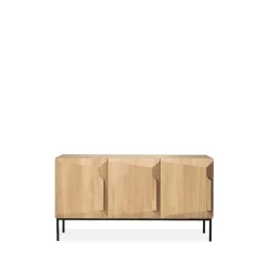 Ethnicraft Dressers & Sideboards*Stairs sideboard 3 doors, Oak 150x80x46 cm Beige