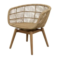 Cane-line Balcony Furniture*Stay chair swivel, Natural (Weave) Brown