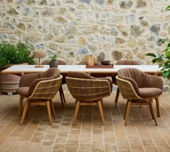 Cane-line Balcony Furniture*Stay chair swivel, Natural (Weave) Brown