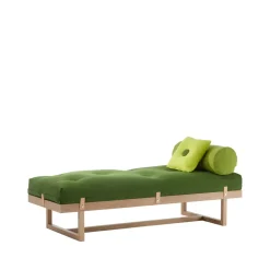 A2 Day Beds & Chaises|Sofas*Stay day bed, Fabric . frame in white oiled oak Green